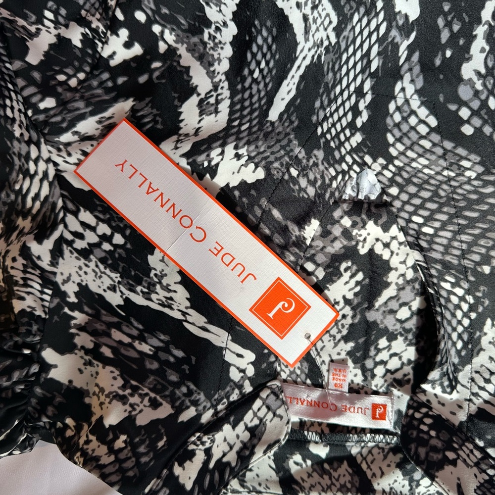 Jude Connally Monochrome Snake Print Blouse
